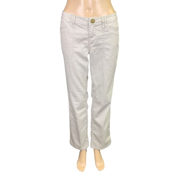 Lole Womens Khaki Bootcut Denim Jeans Pants Beige Tan Size 4 - Picture 2 of 14